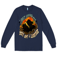 Navy I don't smoke but he's got a lighter Long Sleeve Tee - HowdyJamesFarm