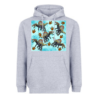 Heather Grey spinosaurus Heavyweight Hoodie - Artiststas