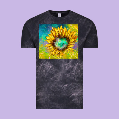Sparkling Sunflower Vintage Tee Designed By Tumblerdesignbyshophia