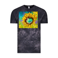 Cloud Black sparkling sunflower Vintage Tee - TumblerDesignByShophia