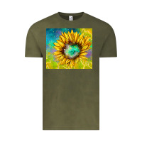 Vintage Olive sparkling sunflower Vintage Tee - TumblerDesignByShophia