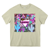 Mossy mama cowboy western animal pattern neon Heavy Core Tee - LillyAllenDesigns