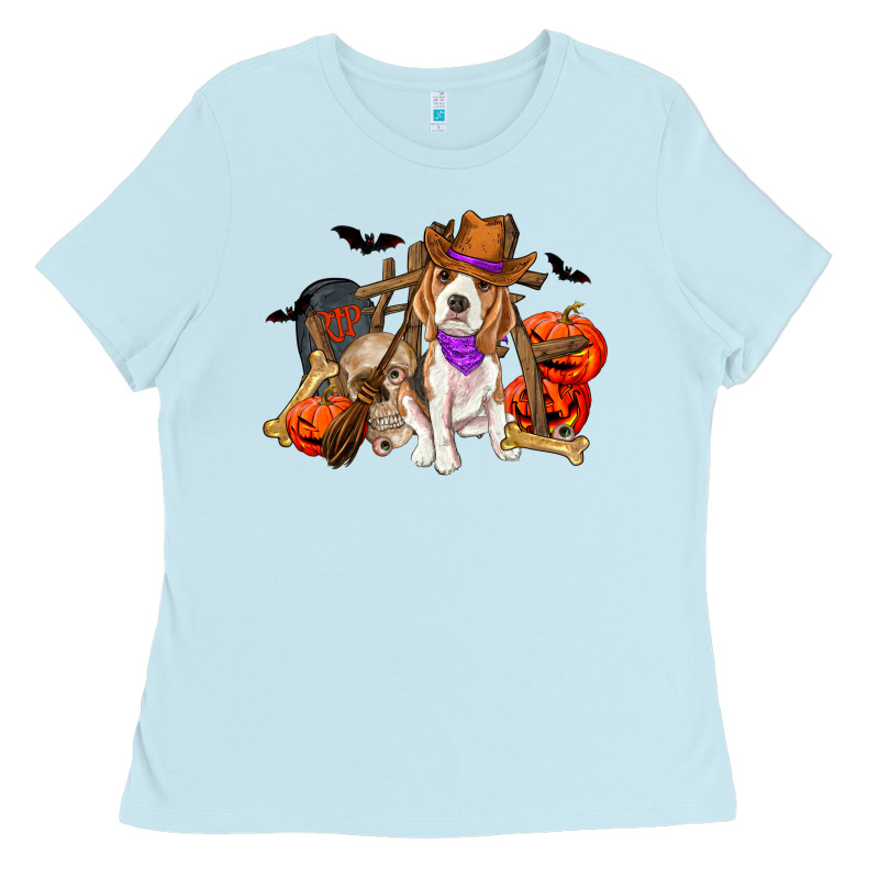 Halloween Beagle Dog Ladies Tee by RanaPortraitStore | Teevron