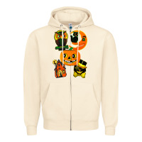 Sandshell Vintage Halloween Zipper Hoodie - minhPixels