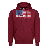 Burgundy Oil Rig Worker Roughnecks Oilfield Man Gift American Zipper Hoodie - minhPixels