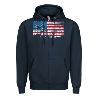 Navy Oil Rig Worker Roughnecks Oilfield Man Gift American Zipper Hoodie - minhPixels