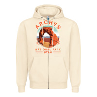 Sandshell Cool Arches National Park Utah Zipper Hoodie - minhPixels