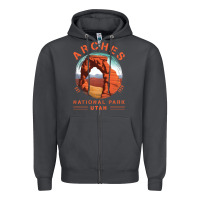 Smoke Cool Arches National Park Utah Zipper Hoodie - minhPixels