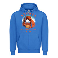 True Royal Cool Arches National Park Utah Zipper Hoodie - minhPixels