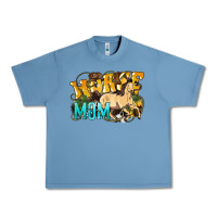 Pebble Blue Horse Mom Rope Urban Heavy Tee - HowdyJamesFarm