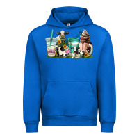 Cobalt cow coffee cups Urban Hoodie - AdoDesignShop