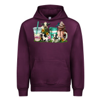 Mauve Wine cow coffee cups Urban Hoodie - AdoDesignShop