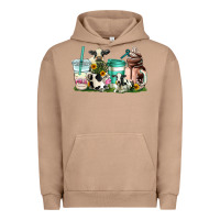 Pigment Burro cow coffee cups Urban Hoodie - AdoDesignShop