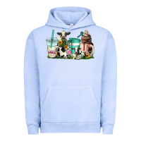 Pigment Grape Ice cow coffee cups Urban Hoodie - AdoDesignShop