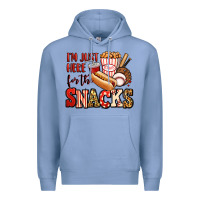 Colony Blue i'm just here for the snacks baseball Premium Hoodie - Jasminsmagicworld