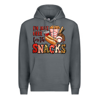 Rock i'm just here for the snacks baseball Premium Hoodie - Jasminsmagicworld