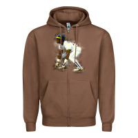 Chestnut Rickey Henderson Zipper Hoodie - minhPixels