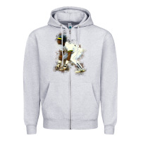Heather Grey Rickey Henderson Zipper Hoodie - minhPixels