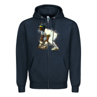 Navy Rickey Henderson Zipper Hoodie - minhPixels