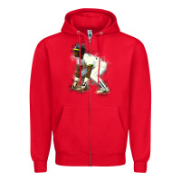 Red Rickey Henderson Zipper Hoodie - minhPixels