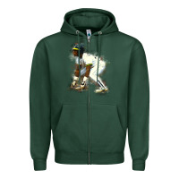 Sports Green Rickey Henderson Zipper Hoodie - minhPixels