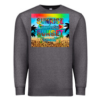Charcoal Heather sunrise sunburn sunset repeat Premium Sweatshirt - Artiststas