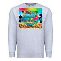 Heather Grey sunrise sunburn sunset repeat Premium Sweatshirt - Artiststas