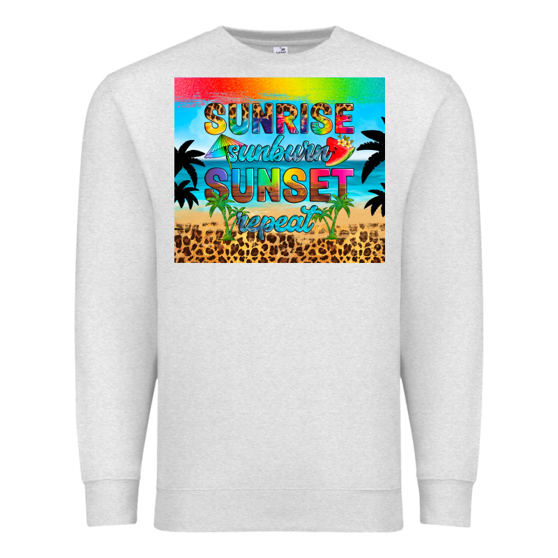 Sunrise Sunburn Sunset Repeat Premium Sweatshirt by Artiststas | Teevron