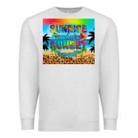 Oatmeal Heather sunrise sunburn sunset repeat Premium Sweatshirt - Artiststas