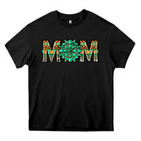 Black gemstone aztec mom Heavy Core Tee - LillyAllenDesigns