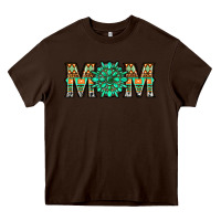 Chocolate Brown gemstone aztec mom Heavy Core Tee - LillyAllenDesigns