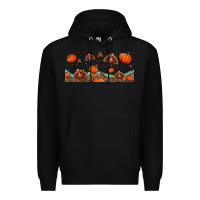 Black turkey thanksgiving pumpkin libbey glass Premium Hoodie - BundleAndBundleShop