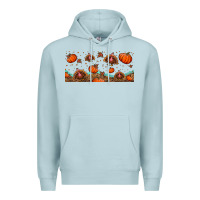 Blue Mist turkey thanksgiving pumpkin libbey glass Premium Hoodie - BundleAndBundleShop
