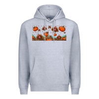 Heather Grey turkey thanksgiving pumpkin libbey glass Premium Hoodie - BundleAndBundleShop