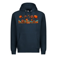 Navy turkey thanksgiving pumpkin libbey glass Premium Hoodie - BundleAndBundleShop