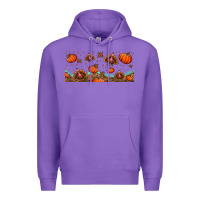 Purple turkey thanksgiving pumpkin libbey glass Premium Hoodie - BundleAndBundleShop