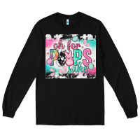 Black Oh for peeps sake with cowhide tumbler Easter Day Long Sleeve Tee - HowdyJamesFarm