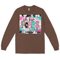 Chestnut Oh for peeps sake with cowhide tumbler Easter Day Long Sleeve Tee - HowdyJamesFarm