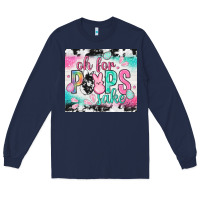 Navy Oh for peeps sake with cowhide tumbler Easter Day Long Sleeve Tee - HowdyJamesFarm