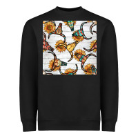 Black native american aztec seamless pattern 7 Heavyweight Sweatshirt - BundleAndBundleShop