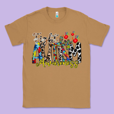 Fight For Autism Awareness Classic Tee Designed By Racoondesign