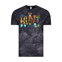 Cloud Black The hunt is on with eggs Easter Day Vintage Tee - HowdyJamesFarm