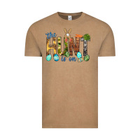 Vintage Coffee The hunt is on with eggs Easter Day Vintage Tee - HowdyJamesFarm