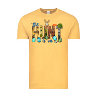 Vintage Mustard The hunt is on with eggs Easter Day Vintage Tee - HowdyJamesFarm