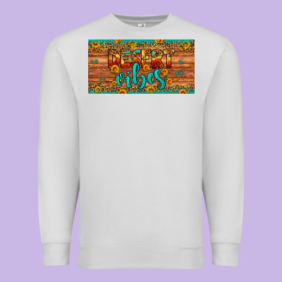 Desert Vibes License Plate Premium Sweatshirt Designed By Artiststas