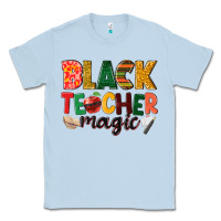 Dusty Blue black teacher magic Classic Tee - NancyCooperArtShop
