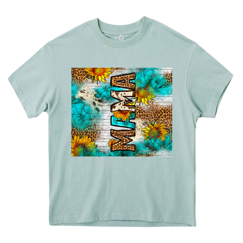 Mama Leopard Sunflower Heavy Core Tee by LillyAllenDesigns | Teevron