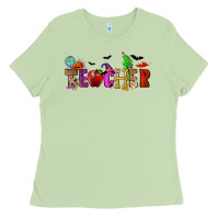 Matcha Halloween Teacher Ladies Tee - RanaPortraitStore