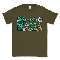 Army Green soccer mama Classic Tee - Jasminsmagicworld