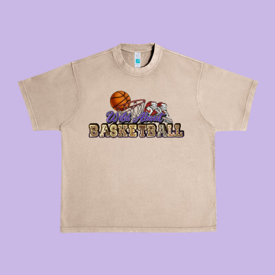 Wild About Basketball Urban Heavy Tee Designed By Howdyjamesfarm